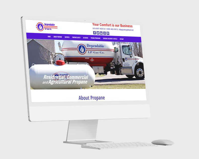 Website Design Mockup Michigan