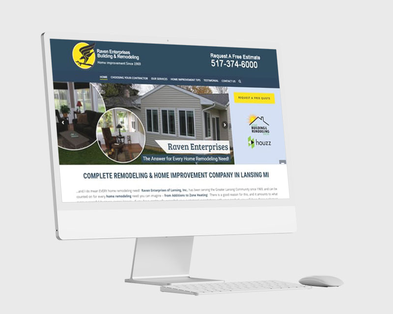 Website Design Mockup Michigan